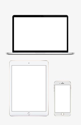 卡通数码产品电脑边框设计免抠