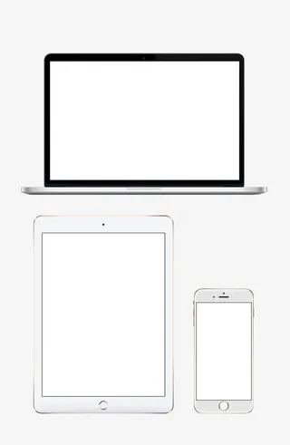 卡通数码产品电脑边框设计免抠