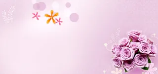 紫色唯美花朵背景