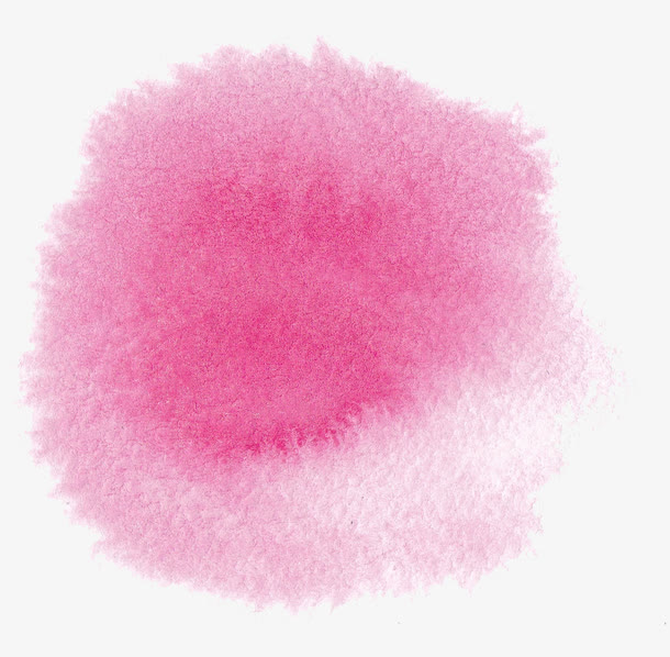 圆形粉色渐变泼墨免抠