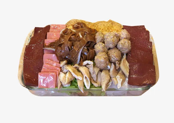 下水肉丸血豆腐免抠