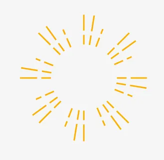 金色发光圆形图标免抠