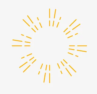 金色发光圆形图标免抠