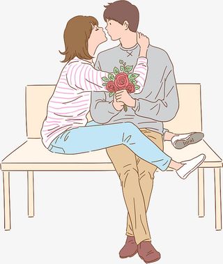 插画，爱情，520，求婚免抠