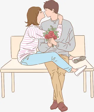 插画，爱情，520，求婚免抠