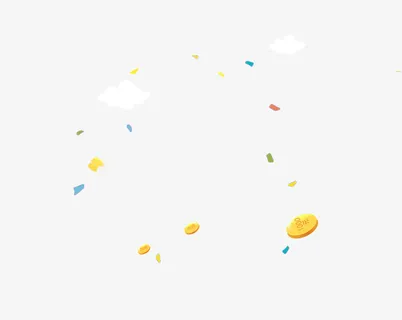 金融banner 金币漂浮 金融banner 金币漂浮