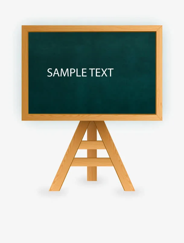 卡通学校黑板免抠