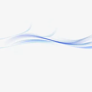 延展蓝色曲线免抠