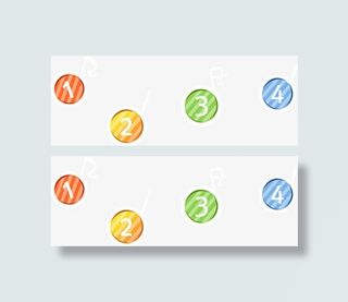 春天彩色条纹圆形标签免抠