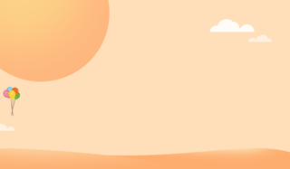 橙色清新背景轮播图背景儿童高清