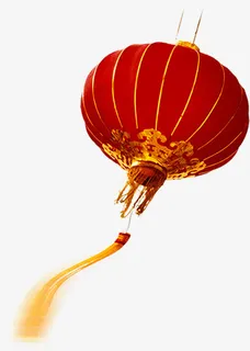 红色高清新年灯笼免抠
