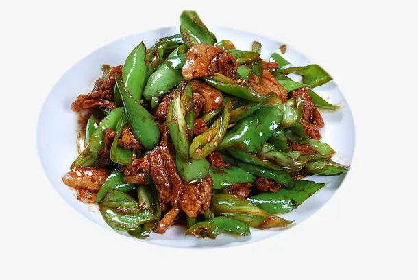 绿色青椒爆炒肉丝免抠