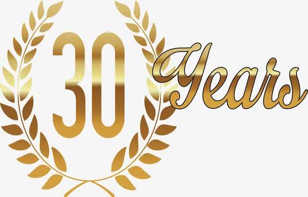 金色羽毛装饰标志免抠