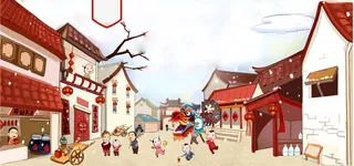 新年喜庆海报banner背景高清