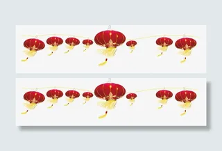 一串红灯笼免抠