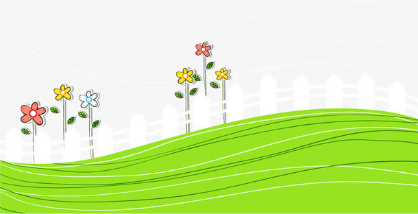 矢量手绘草地免抠