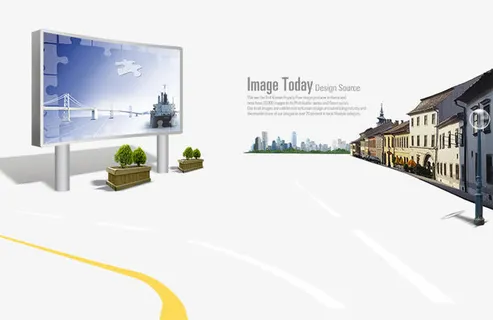 城市LED大屏幕免抠