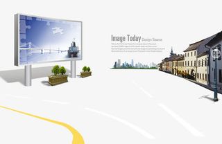 城市LED大屏幕免抠