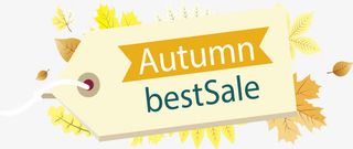 木板秋天促销标签免抠