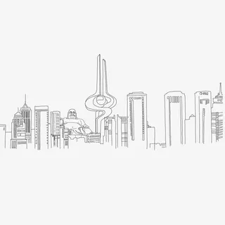 济南手绘建筑免抠