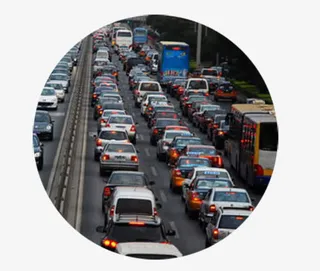 城市道路车辆拥挤免抠