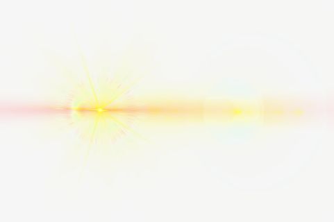 光效透明光效橙红渐变免抠