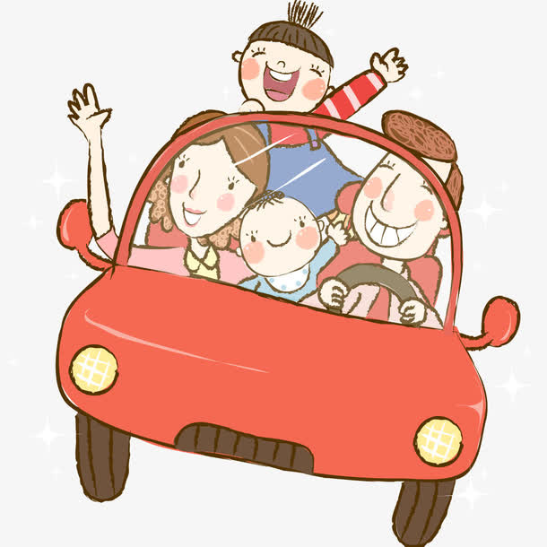 卡通自驾免抠