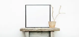 白色画框和边框背景高清