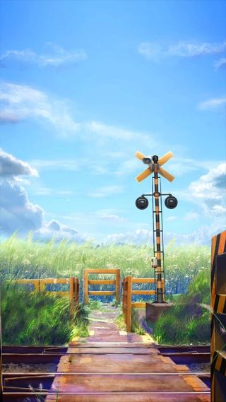 蓝天白云风车H5背景高清