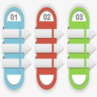 箭头分类标签免抠