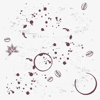 手绘咖啡豆矢量图免抠