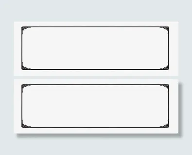 简单边框免抠 简单边框免抠