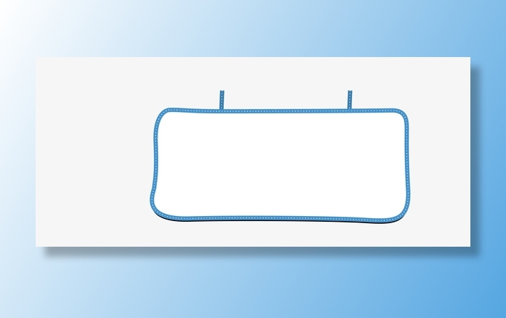 蓝色报刊边框png免抠免抠手绘/卡通卡通元素