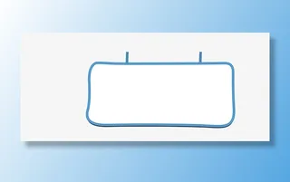 蓝色报刊边框png免抠免抠手绘/卡通卡通元素