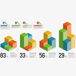 矢量图形展示表格免抠