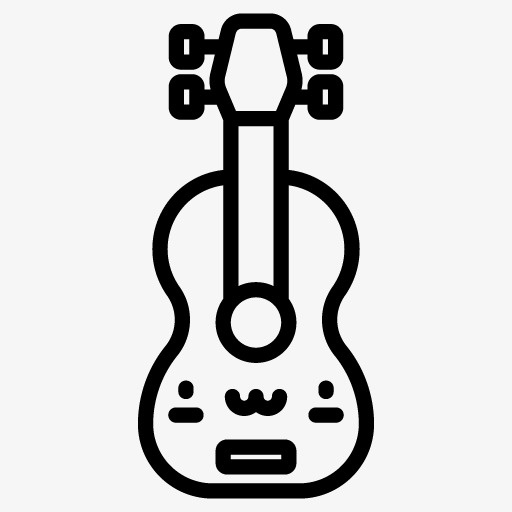 手绘吉他免抠