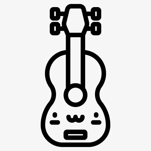 手绘吉他免抠