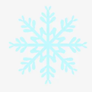 圣诞雪花蓝色来免抠