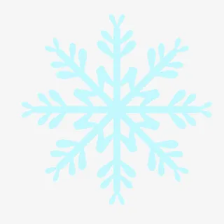 圣诞雪花蓝色来免抠