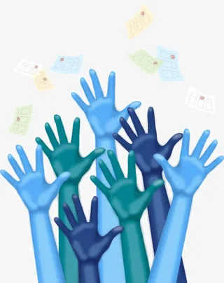 韩国商务概念科技矢量素材免抠