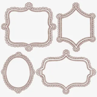 简洁火腿纹花纹底纹矢量素材免抠