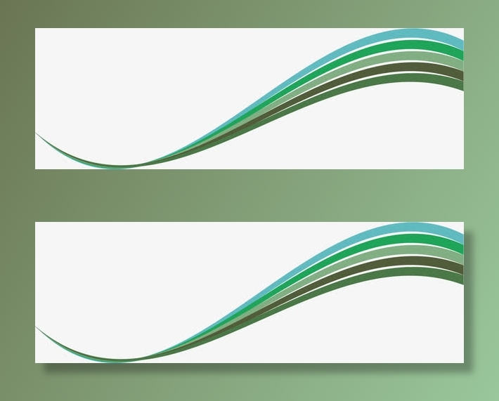 线条漂亮卡通波浪线素材免抠漂浮彩带元素