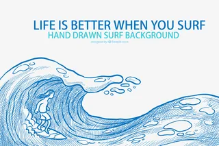 素描海水下载免抠