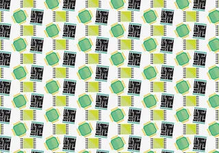 矢量创意彩色芯片造型无缝纹理免抠