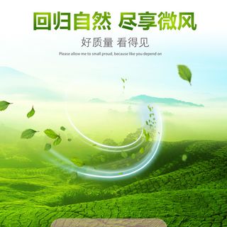 清新绿色电吹风PSD分层主图背景素材高清