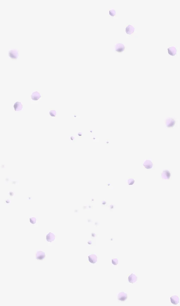 紫色清新花瓣漂浮素材免抠