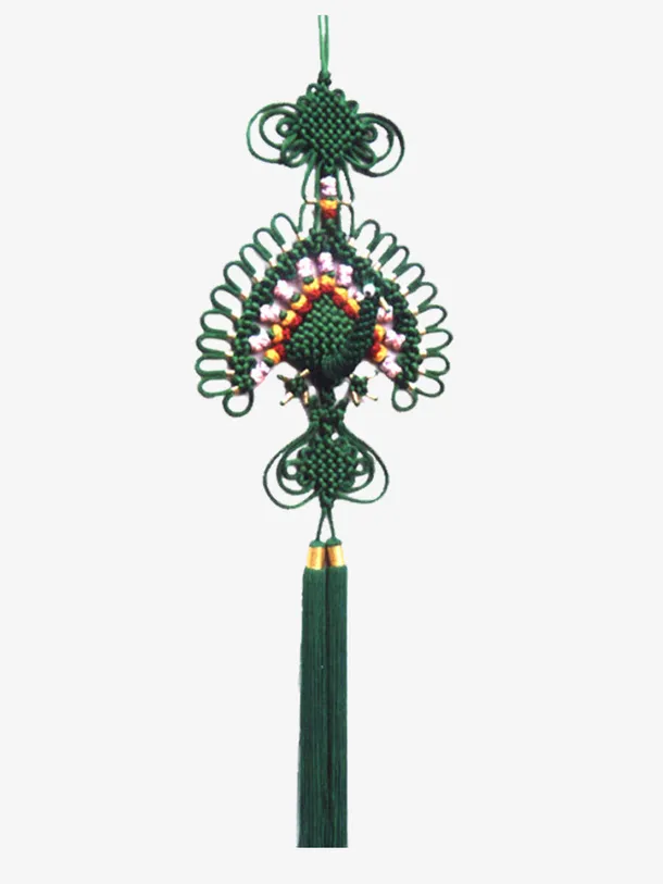 绿色中国结免抠