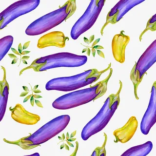 茄子辣椒底纹免抠