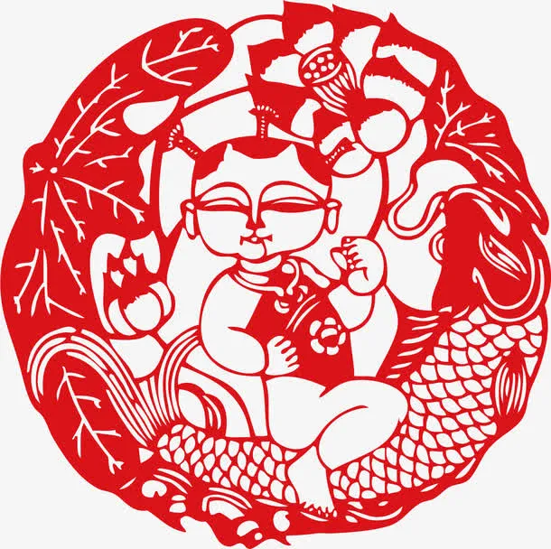 喜庆剪纸免抠