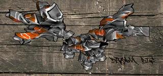 木板卡通机器狗背景高清